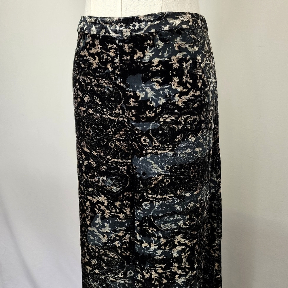NWT Haute Hippie Psycho Velvet Burn Out Wide-Leg Pants Size 6 Fully Lined - Picture 10 of 10